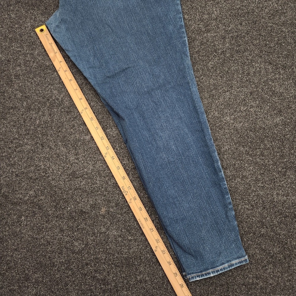 Torrid Premium Stretch Sky High Skinny Crop Distressed Denim Jeans Plus Size 22R - Picture 6 of 10